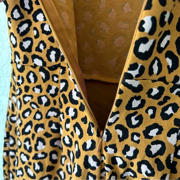 H&M Leopard Print Mini Dress Size Small - Picture 12 of 12